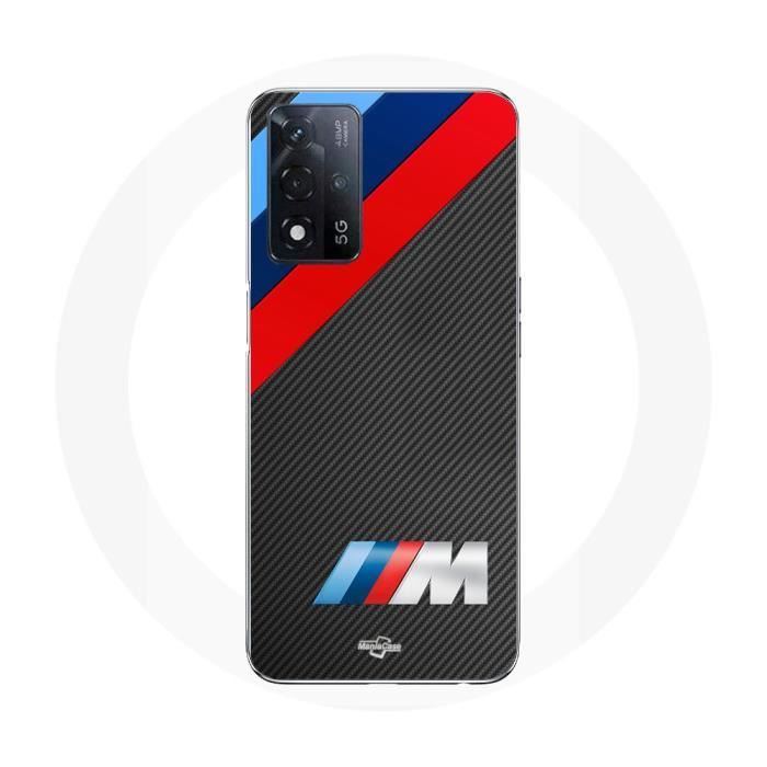 Coque - MANIACASE - Oppo A93s 5G - Noir - Souple - BMW M Power Logo