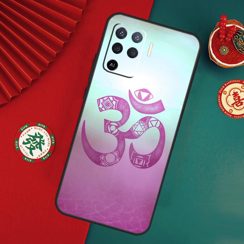 Чехол-символ Аум Ом для Oppo A80 A40 A60 A6 A5 Pro A15 A16 A17 A57 A94 A74 A54 A76 A96 A18 A38 A58 A78 A98