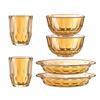 Набор стеклянной посуды LocknLock Crystal Amber из 6 предметов