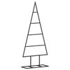 Metal Christmas Tree Decoration Black 60 cm