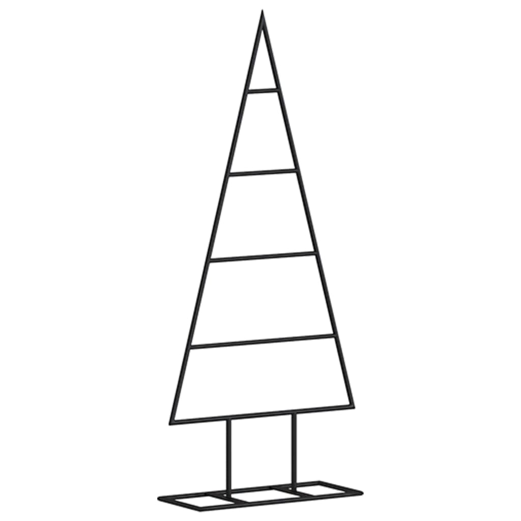 Metal Christmas Tree Decoration Black 60 cm
