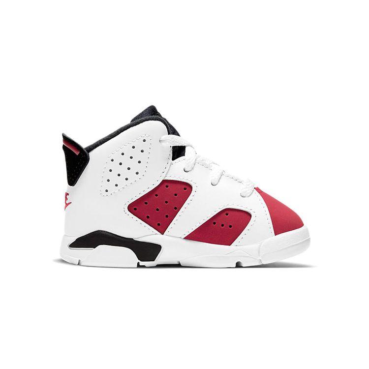 Кроссовки Air Jordan 6 Retro TD Carmine 2021 Белый Черный 384667-106