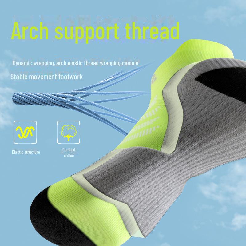 Мужские нескользящие дышащие летние спортивные носки — впитывают пот, легкие и надежно фиксируются для бега и походов