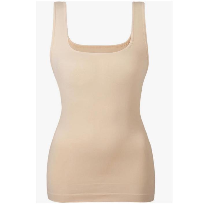 Женская европейская и американская утягивающая майка-комбинация с квадратным вырезом – Контроль живота, Формирование фигуры, Бесшовный жилет