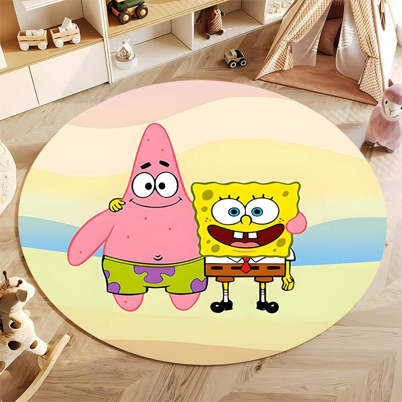 Best Seller! Classic Cartoon Doraemon Print Round Carpet Surprise Gift for Boys and Girls Bedroom Mat Living Room Sofa Study Rug