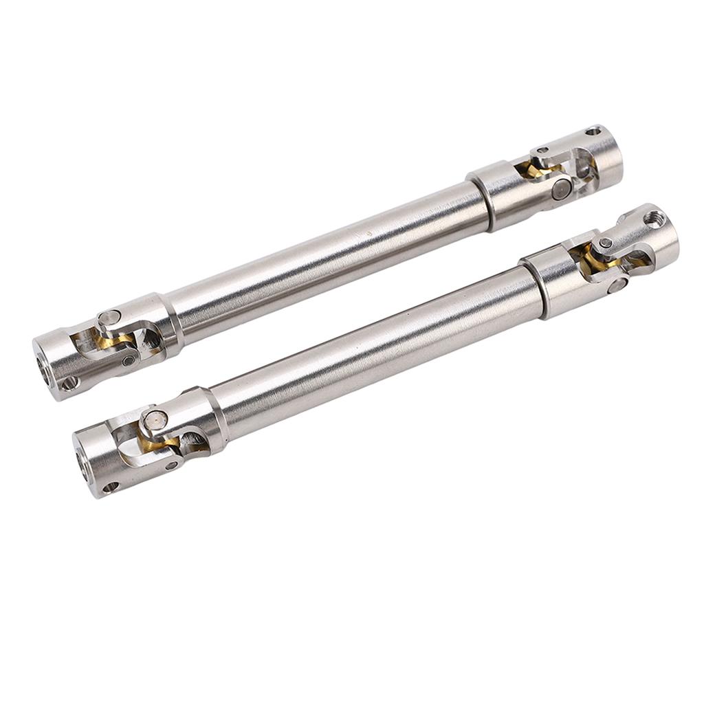 2 Pcs RC Drive Shaft Stainless Steel M4 for 110 RC Crawler for Traxxas for Axial SCX10 II 113mm