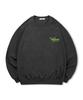 TOPBOY [Non-Fleece Or Fleece] Wave Logo Print Sweatshirt (Type A)