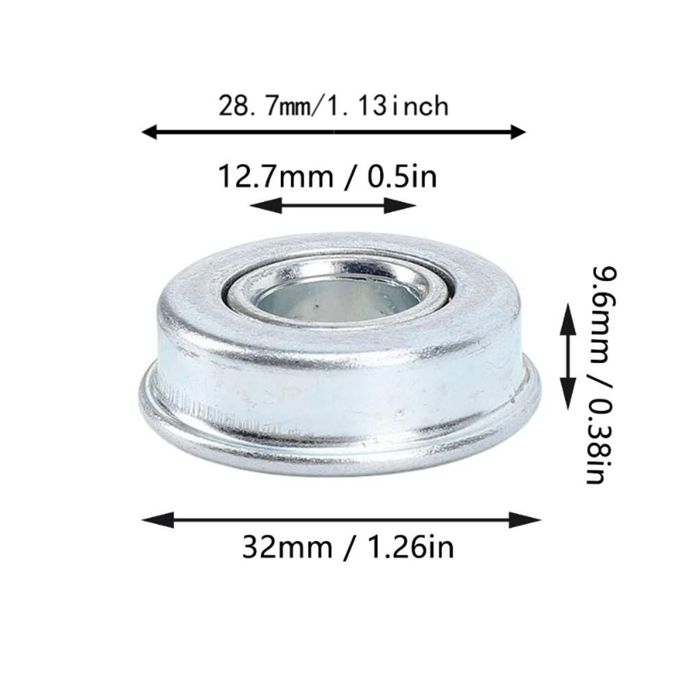 4PCS Heavy Duty Mower Shaft Bearings Silver Ball Bearing Replacement Wheel Drive Mower Bearings
