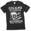 Men's Funny Cigars and Bourbon T-shirt Father's Day Tee Gifts Cigar T-shirt