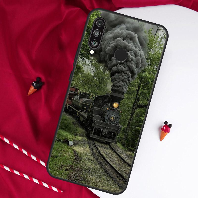 Классический паровоз Железная дорога Для Huawei Nova Y90 Y70 Y60 Y72 Y73 Y61 Y91 7i 8i 11i 12i 12s 9 10 SE P20 P30 P40 Lite Чехол