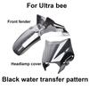Для Surron Ultra Bee Переднее крыло фары из углеродного волокна Детали с глянцевым покрытием методом аквапечати для фары Surron, грязезащитного щитка, мотоциклов