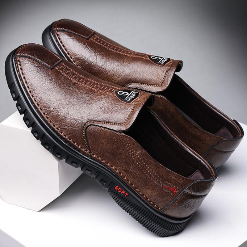 Новые мужские кожаные мокасины нескользящие прогулочные туфли на плоской подошве дышащие повседневные туфли для мужчин кроссовки zapatillas de hombre