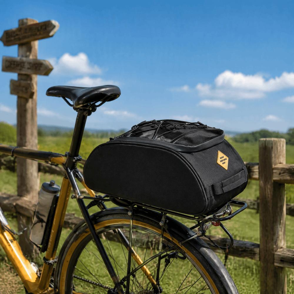8L Capacity Bicycle Rear Rack Bag Oxford Cloth Rear Rack Bag Bike Storage Bag  Outdoor Riding