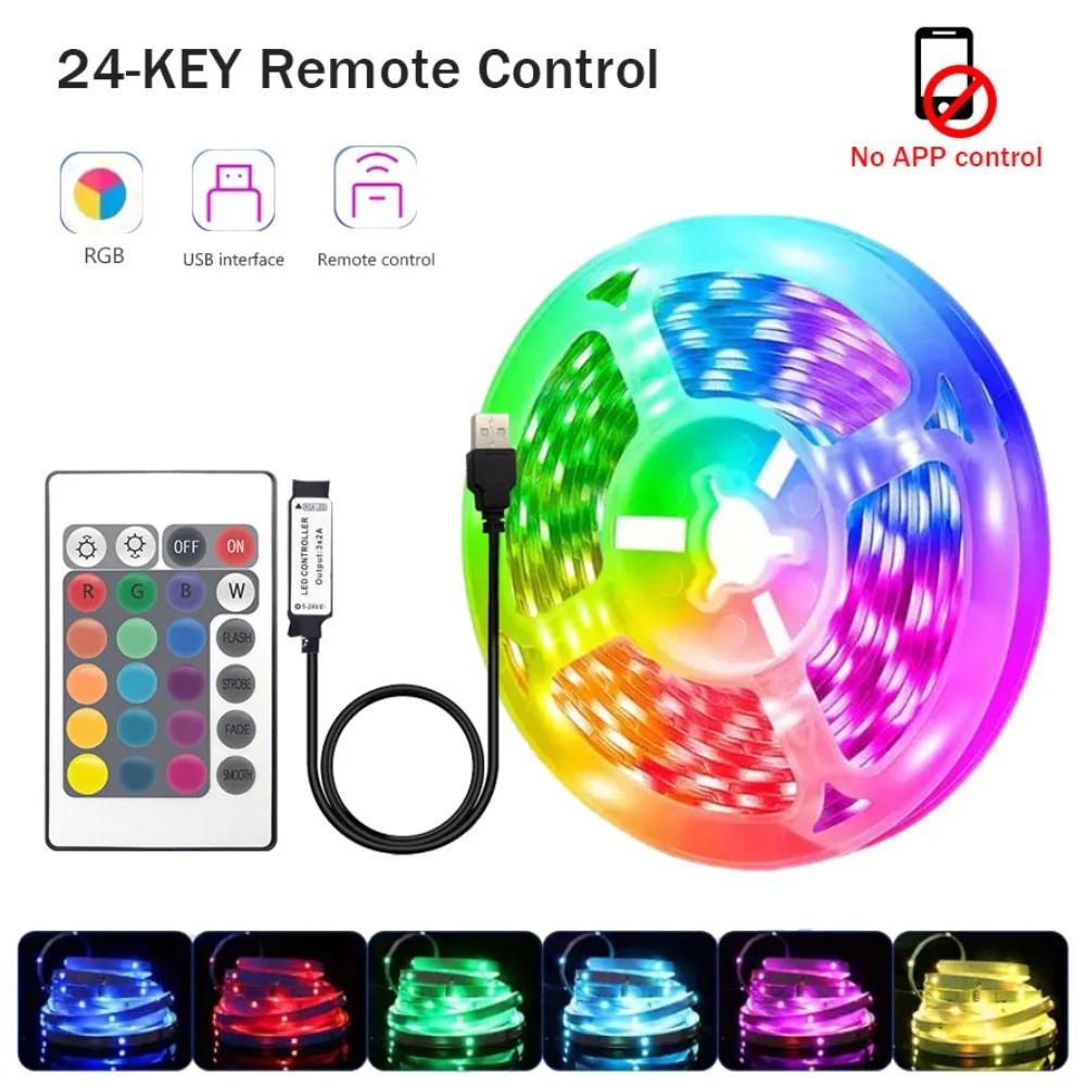 RGB Светодиодная лента 5м 10м 20м 30м Светодиодный свет для комнаты с управлением через приложение Гибкая лента Luces Led Лента для украшения комнаты спальни