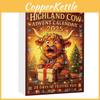 Highland Cattle Christmas Season Acrylic Calendar With 24 Decor Pieces For Festive Celebrations