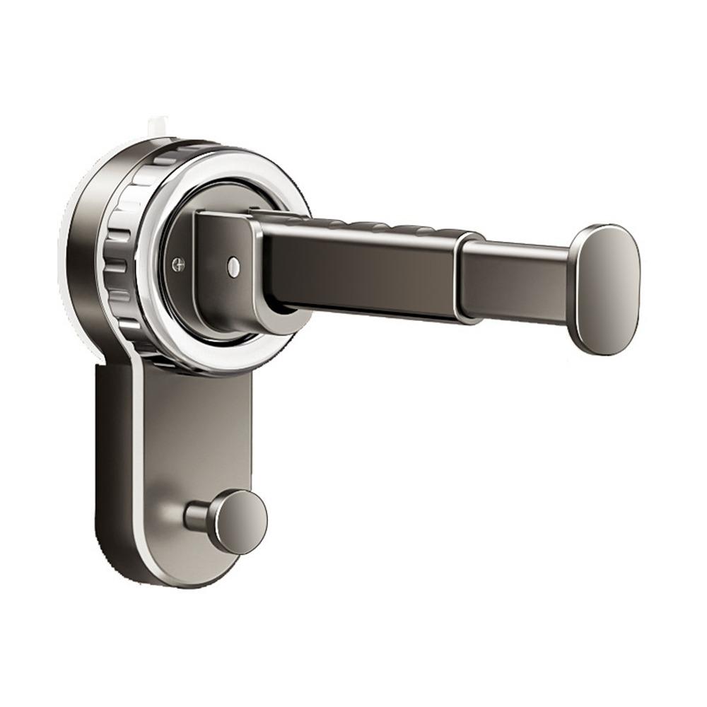 Punch-free Suction Cup Clothes Hanger Wall Mounted Expandable Clothes Drying Rack Space Saving Foldable Balcony Hanging Rack