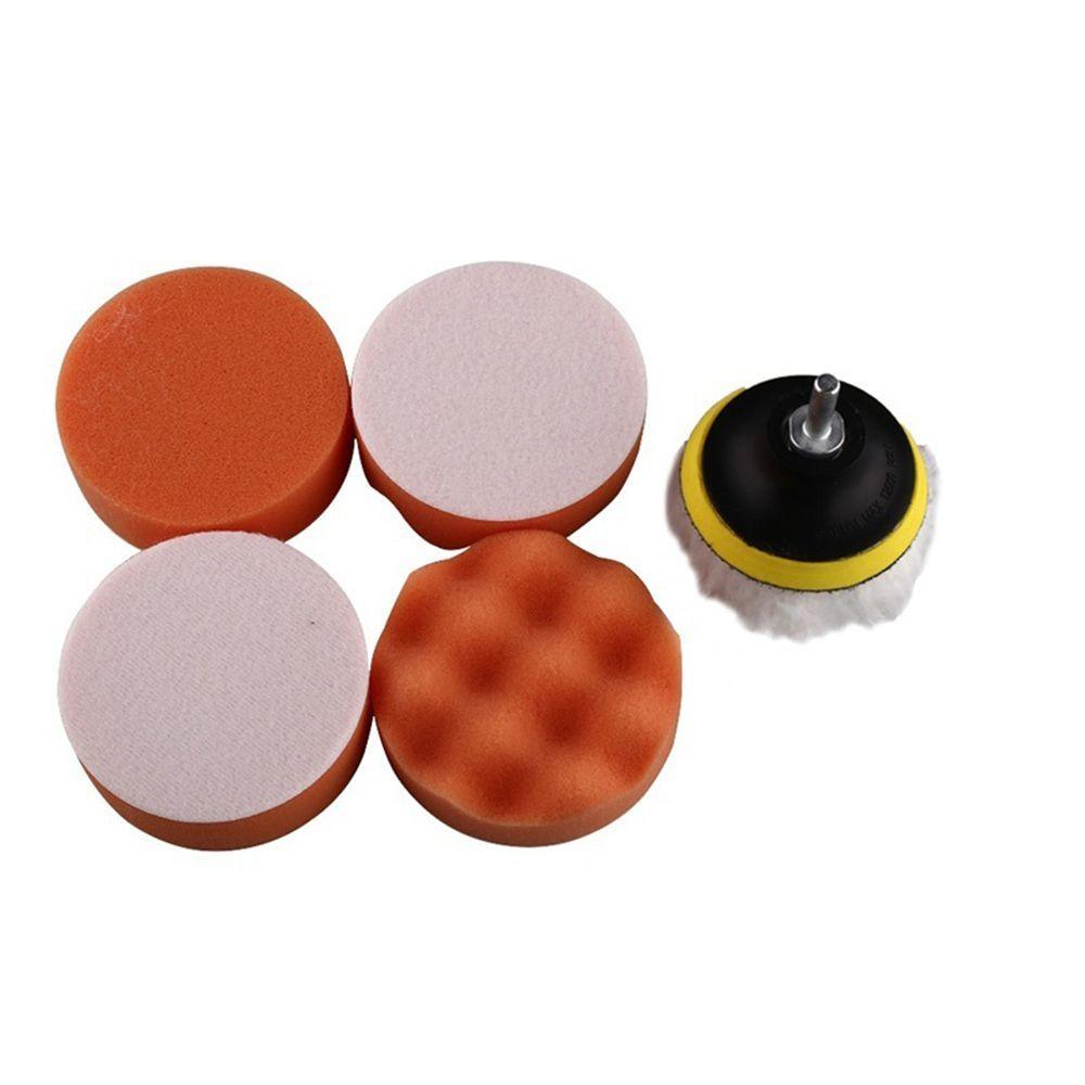 6 Pcs/set Set Kit Car Beauty Polishing Buffer Pad Car Polish Drill Adapter