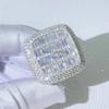 Кольцо Iced Out для мужчин, позолоченное кольцо с медными камнями CZ, модные украшения в стиле хип-хоп, 2023