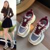 Platform Dad Women's Shoes 2025 Spring and Autumn New Heightening Casual Shoes Casual Sports Shoes
