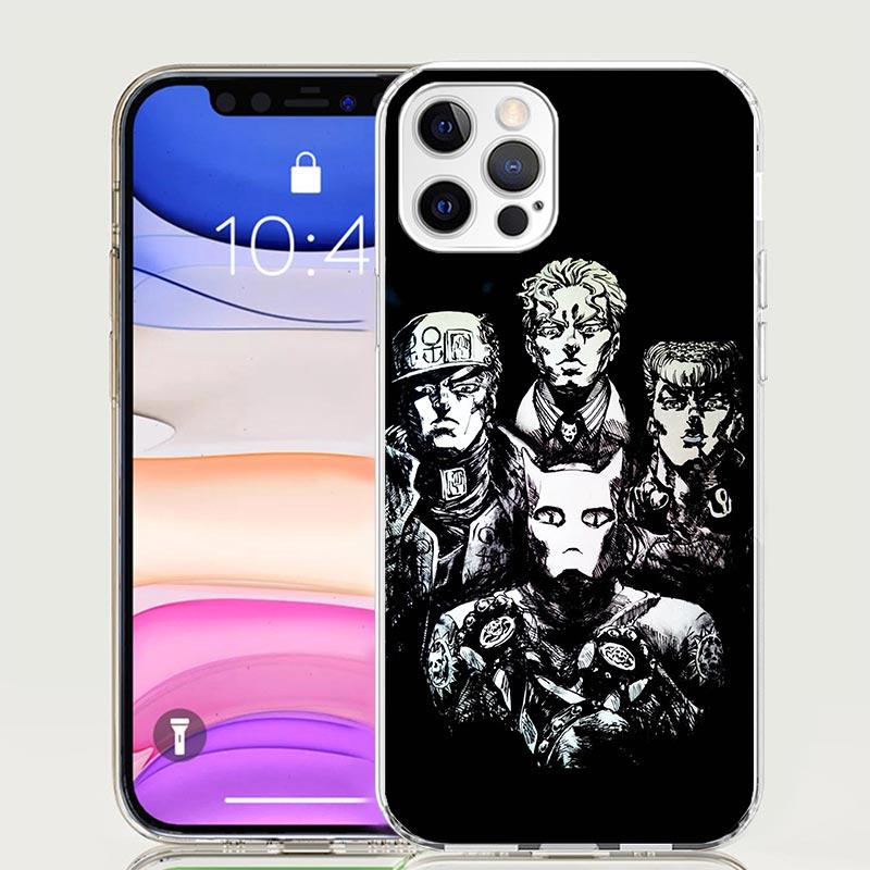 Чехол для телефона JoJo Кира Йошикаге Killer Queen Для iPhone 17 Air 16 15 Plus 11 14 Pro Max 13 Mini 12 7 8 + SE Рисунок Арт На заказ
