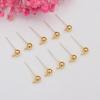 10pcs 18k Gold Bag 925 Silver Needle Doudou Stud Earrings with Hanging Earrings DIY Earrings Accessories Round Ball Stud Earrings Accessories
