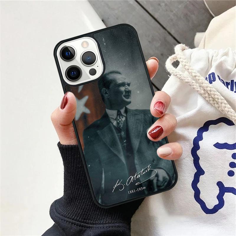 Турция Мустафа Кемаль Ататюрк Чехол для телефона для iPhone 17 Air 15 16 Чехол 11 13 14 Pro Max 12 Plus Max Fundas