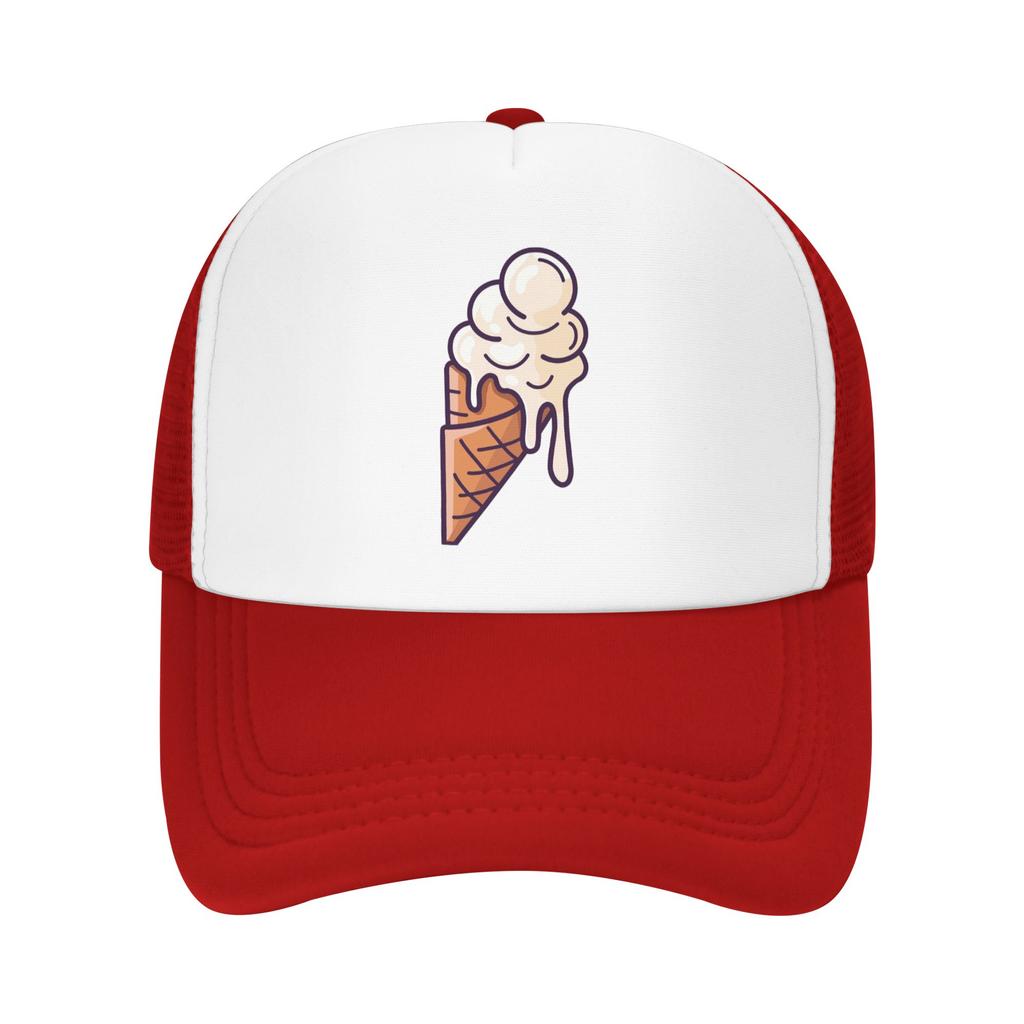 Летняя шляпа дальнобойщика с сеткой для любителей мороженого, бейсбольная кепка, шапки для унисекс, летняя кепка унисекс, повседневная кепка на четыре сезона, один размер