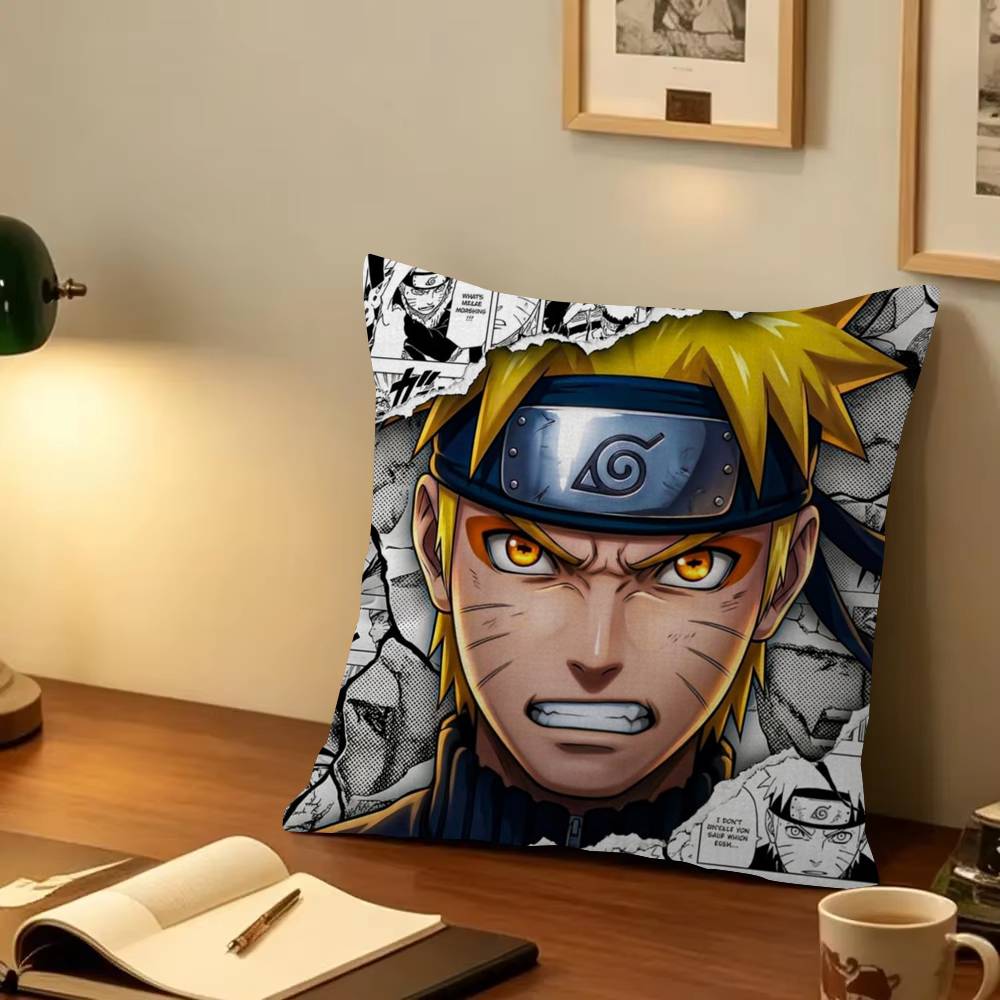 Uzumaki Naruto Decorative Room Aesthetics Pillow Case Home Decor Bedroom Sofa Bed Couch Pillow Cover x