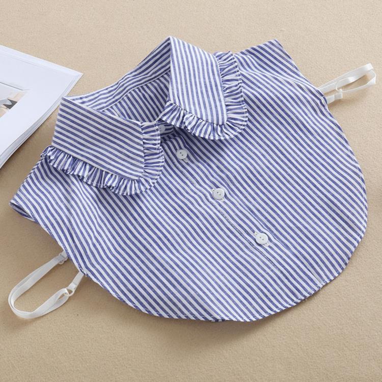 Vintage White Woman Fake Collar Black Crystal Lady Detachable Collar Shirt Neckwear False Collar With Beads Clothing Accessories