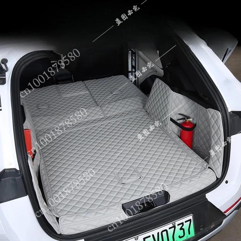 For BYD Seal U Sealion 6 Song Plus DMI Custom Trunk Mats Leather Durable Cargo Liner Boot Carpets PU-leather Waterproof Details