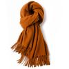 100 Pure Wool Scarves Women's Winter High-end Cashmere Oversized Shawl Gift