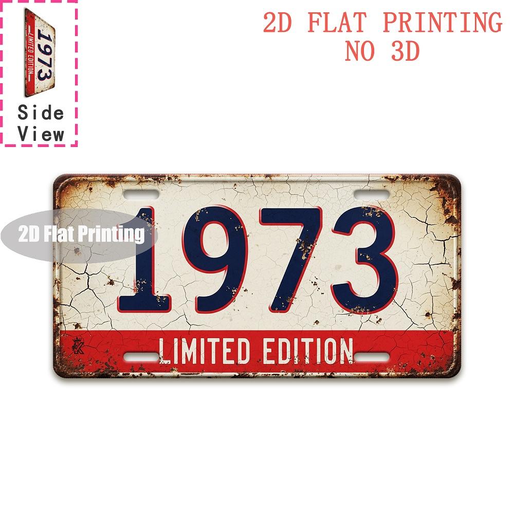 HD Metal Tin Sign Limited Edition Vintage License Plate Style Retro Wall Art Decor for Home Bar Garage