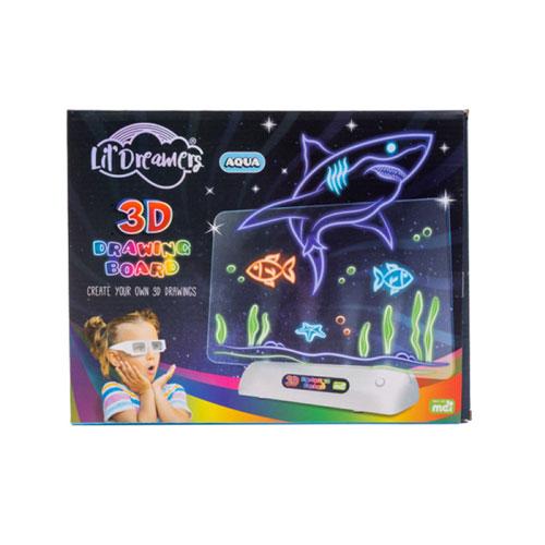 Доска для рисования с 3D-подсветкой (Морские животные)