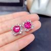 Foydjew 2023 New Trend Luxury Fireworks Cut Pink Topaz Anniversary Gifts Zircon Sets Pendant Necklaces Earrings Rings For Women