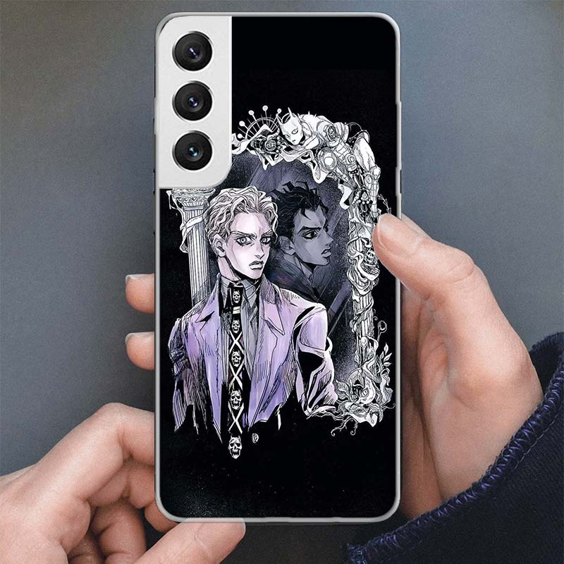 Чехол для телефона JoJo Кира Йошикаге Killer Queen для Samsung Galaxy S25 S24 S23 Ultra S22 Plus S21 S20 FE S10 + S25 Edge Мягкий чехол S