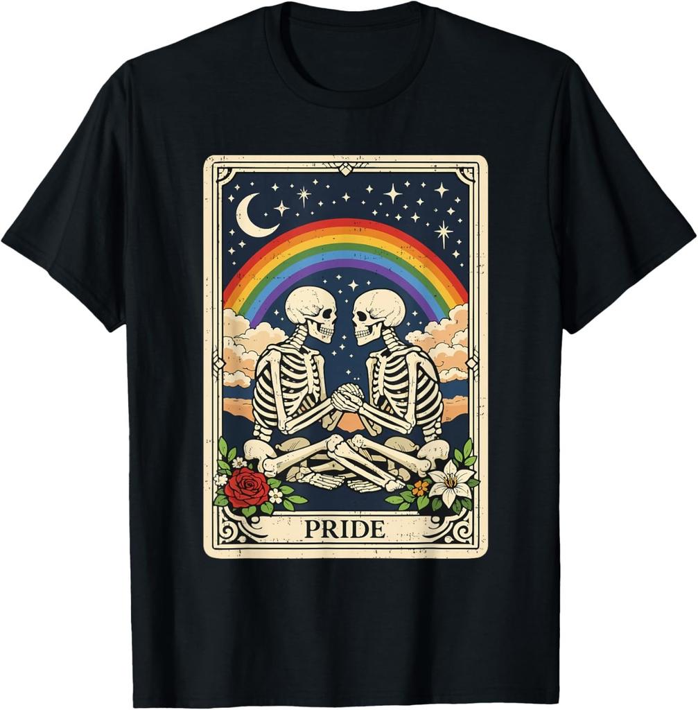 LGBT Tarot Skeleton Gay Pride LGBTQ Equal Rights Transgender unisex T-Shirt