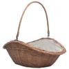 VidaXL Firewood Basket with Handle 60x44x55 Cm Willow