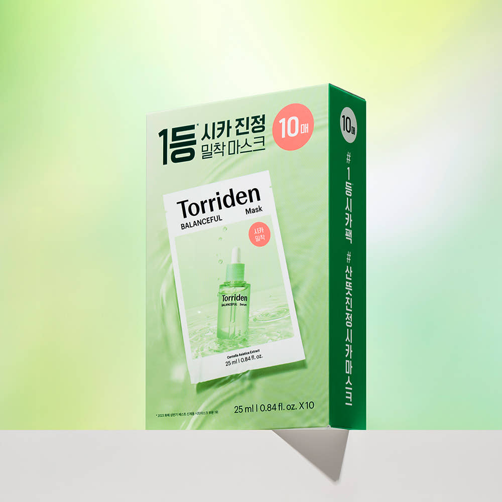 Torriden BALANCEFUL Cica Soothing Mask 10 Sheets