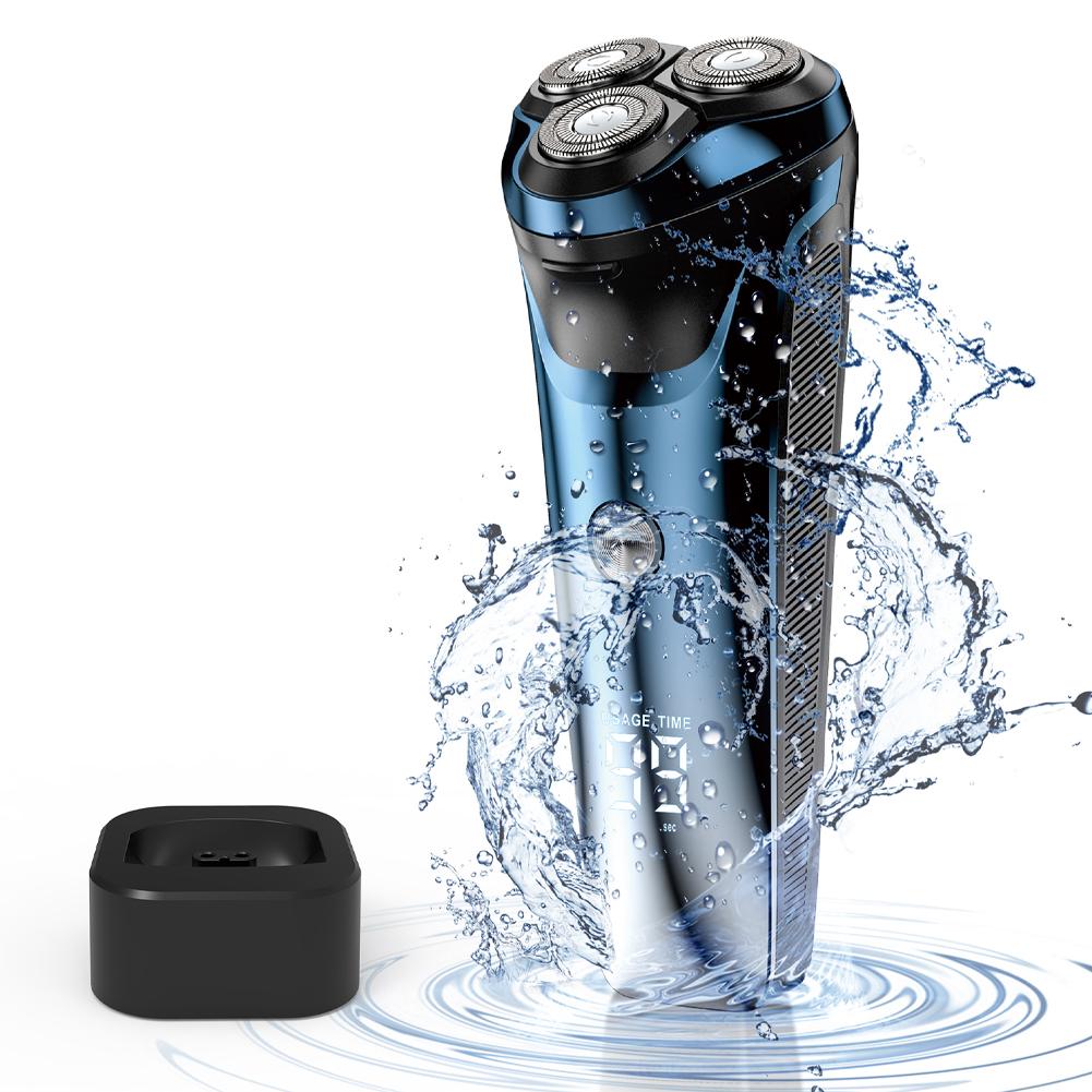 Электробритвы для мужчин Водонепроницаемая электробритва для мужчин Беспроводные аккумуляторные 3D роторные бритвы
