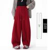 Spring 2026 High-Waisted Wide-Leg Pants - Slimming Loose Straight Casual Two-Wear Floor-Length for Women