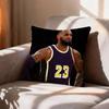 POP Basketball Player LLeBron James  Pillow Case Pattern Printed Pillowcase For Living Room Sofa Cushion Cover