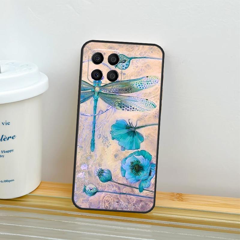 Dragonfly Pattern Case For Samsung Galaxy M53 M13 M06 M16 M31 M11 M35 M55 M15 M56 M36 M12 M32 M52 M14 M34 M54