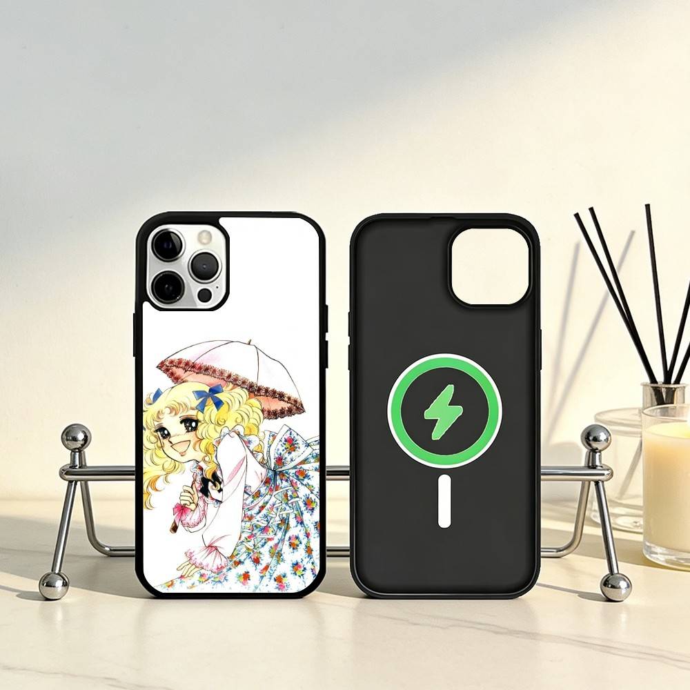 Чехол для телефона Anime Candy Candy для iPhone 17, 16, 15, 14, 13, 12, 11 Plus, Pro Max, Магнитный, Для Magsafe, Беспроводная зарядка