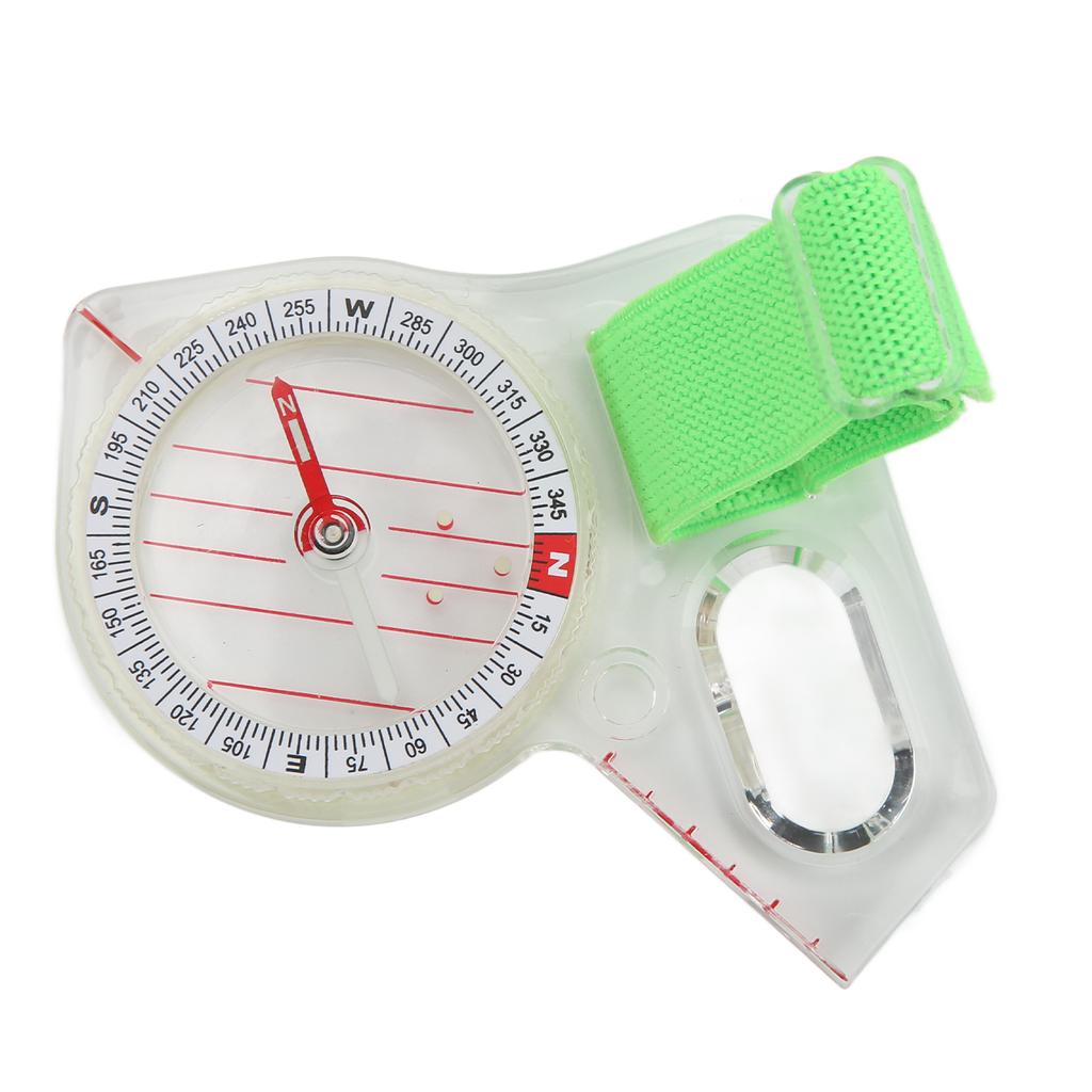 Orienteering Compass Clear Scale ABS Multifunction Thumb Compass With Luminous Point for Adventure