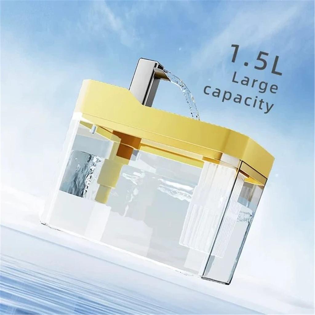Поилка для кошек с автоматическим фильтром, прозрачная, USB, противосухая, рециркуляционная, фильтрующая, с насосом