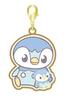 Marimo Craft PokéPiece Plush Toy Series Metal Charm Set, Piplup & Rowlet, 37.3mm W X 40mm H (PKP-181)