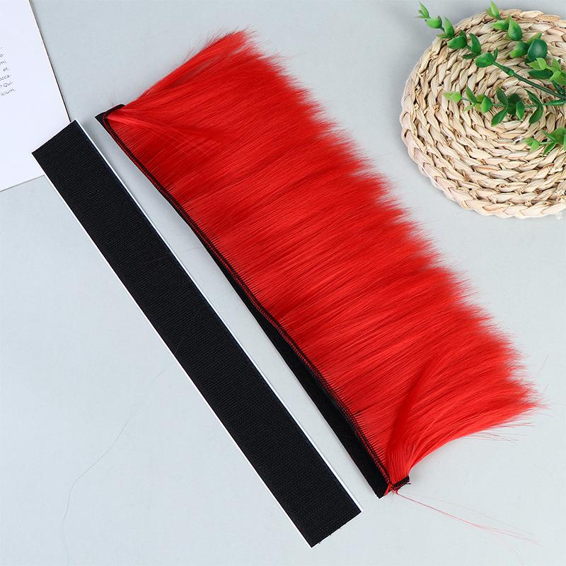 Punk Mohawk Synthetic Wigs Colorful Helmet Decorations For Motorcycle Bicycle Accessories Reusable Hair Stylish Riders