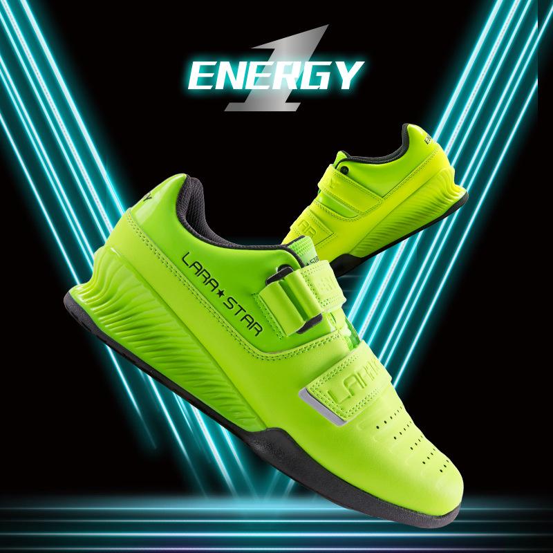 Бренд LARA STAR Липучка Петля Профессиональные Мужские Обувь для Пауэрлифтинга Нескользящие Приседания для Мужчин Женщин Зал Бодибилдинг Поднятие Тяжестей Кроссовки