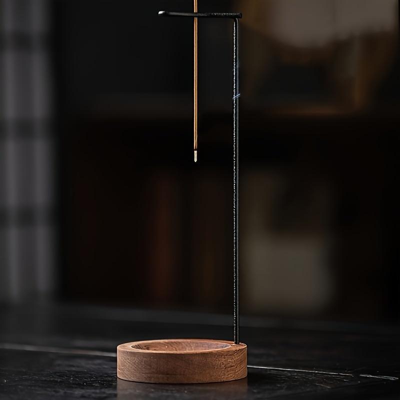 Zen-Inspired Wooden Incense Holder with Ash Catcher - Ideal for Meditation & Home Decor