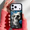 Чехол для телефона с рисунком «Череп и роза» для iPhone 17 Air 16e 15 14 13 Pro Max Задняя крышка для 12 11 Pro Coque